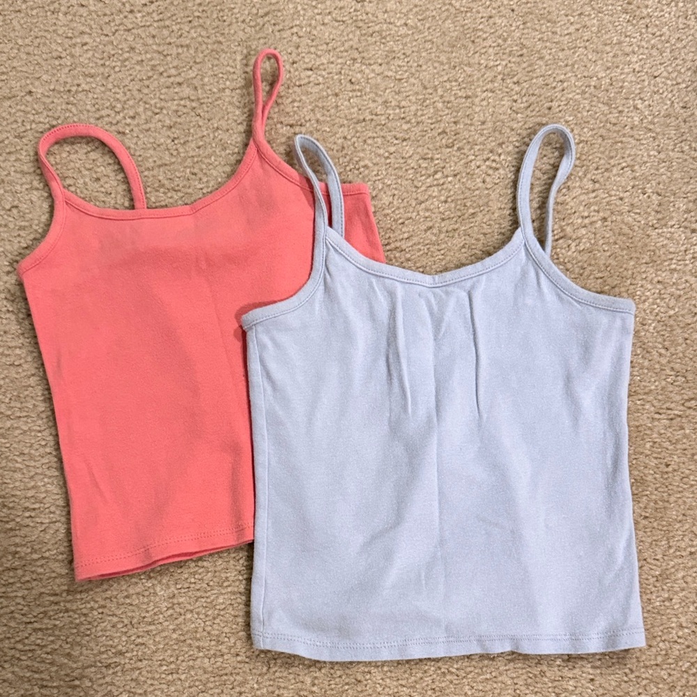 Elegant Coral and Gray Women's Tank Tops